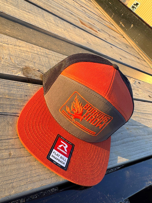 Burning Krow Orange OG 2 Flat Bill Snapback