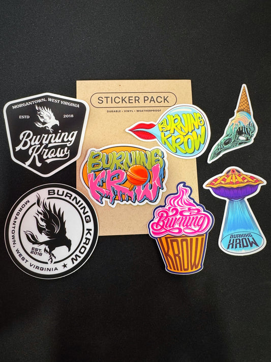Burning Krow Sticker Pack